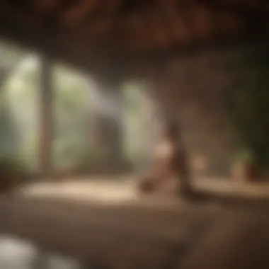 Creating a Tranquil Meditation Environment Meditation space filled with calming elements