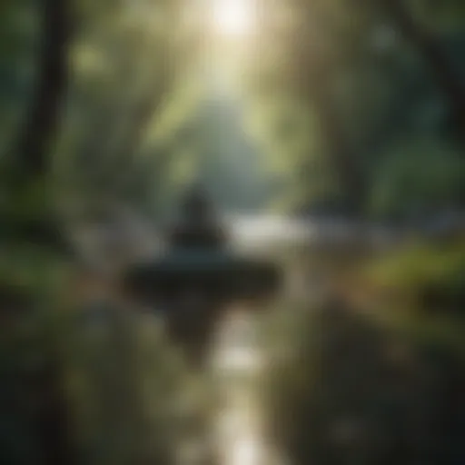A serene landscape illustrating calmness and tranquility