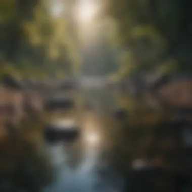 Serenity in Nature A serene landscape reflecting tranquility and peace.