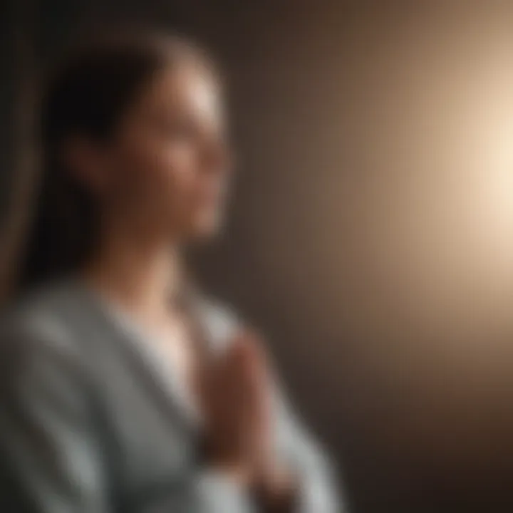 A close-up of a person engaged in meditation, embodying focus and inner calm.