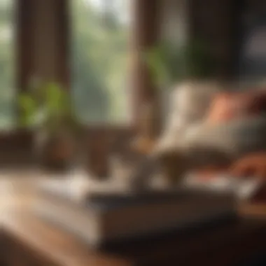 Creating a Comforting Environment A cozy setting with a warm cup of tea and a book