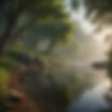 Tranquility in Nature A serene landscape symbolizing tranquility and self-reflection