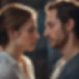 A tender moment shared between two individuals highlighting emotional connection