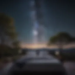 Tranquil night sky with stars