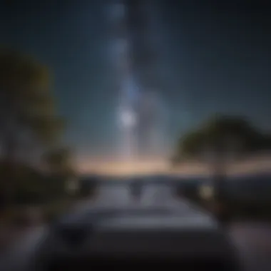 A serene night sky promoting restful sleep Tranquil night sky with stars