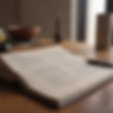 Journal for Self-Reflection and Growth An open journal with a pen, illustrating self-reflection