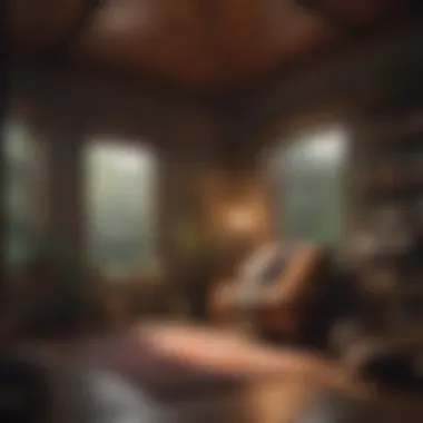 A cozy reading nook symbolizing personal retreat