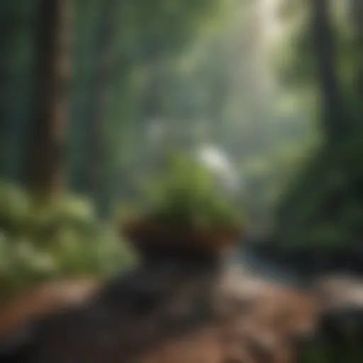 A serene landscape promoting relaxation and mindfulness