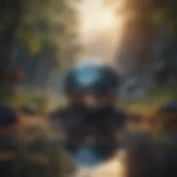A conceptual landscape representing diverse worlds