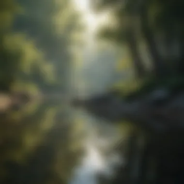 Tranquility in Nature A serene landscape evoking tranquility and reflection