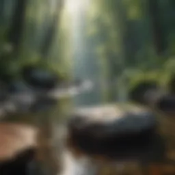 A serene landscape illustrating emotional balance