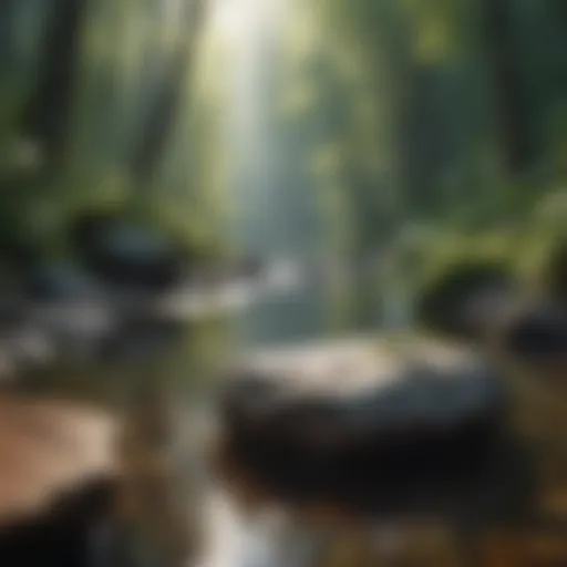 A serene landscape illustrating emotional balance