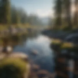 Scenic landscape representing tranquility and mindfulness