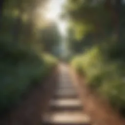A serene landscape symbolizing inner peace and self-discovery