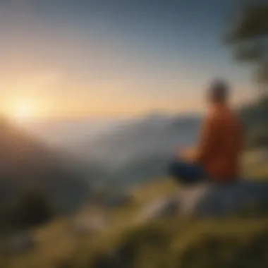 A serene landscape symbolizing mindfulness and peace