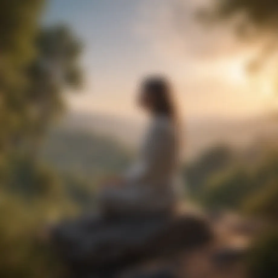 A serene landscape symbolizing inner peace