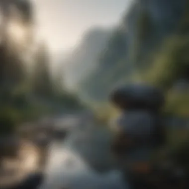 Finding Calm Amidst Chaos A serene landscape representing mental tranquility