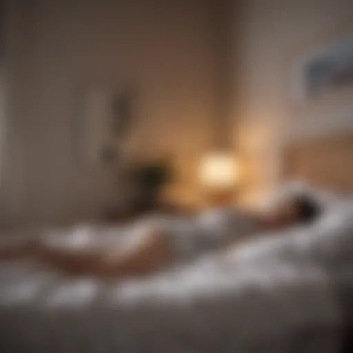 A serene bedroom environment promoting restful sleep