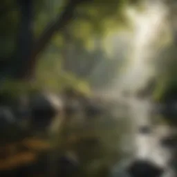 A serene landscape symbolizing tranquility and peace