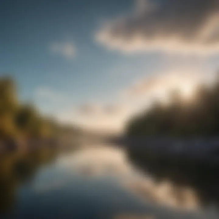 Calm water reflecting the sky