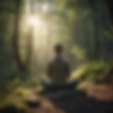 Embracing Mindfulness A person practicing mindfulness in nature