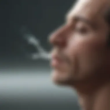Breathing Techniques: Harnessing Breath for Calmness A visual representation of deep breathing techniques.