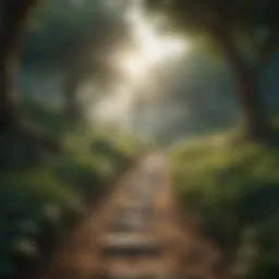 A serene landscape promoting tranquility and calmness
