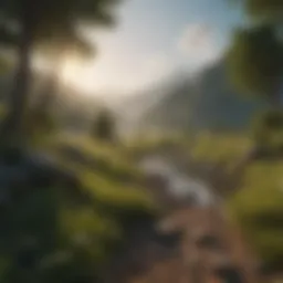 A serene landscape representing mental clarity