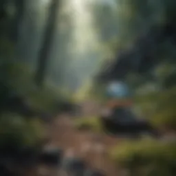 A serene landscape representing mental peace