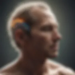 Brainwave activity illustration