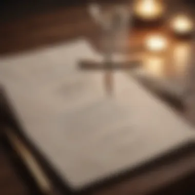Invitation to Reflect An elegant journal open with a pen, inviting reflection