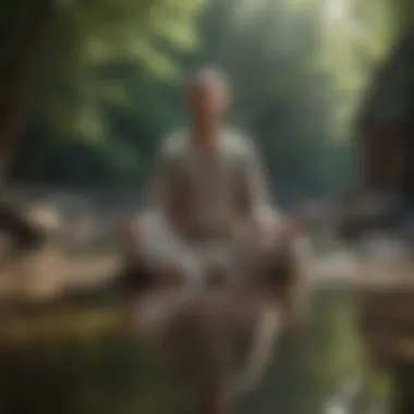 Mindfulness in Action: The Art of Meditation A person meditating in a tranquil setting