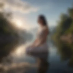 A serene landscape symbolizing inner peace and self-acceptance