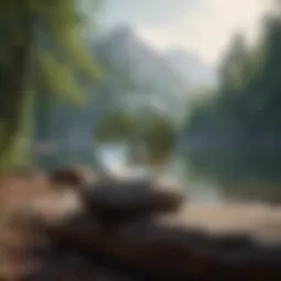 A serene landscape promoting mental clarity