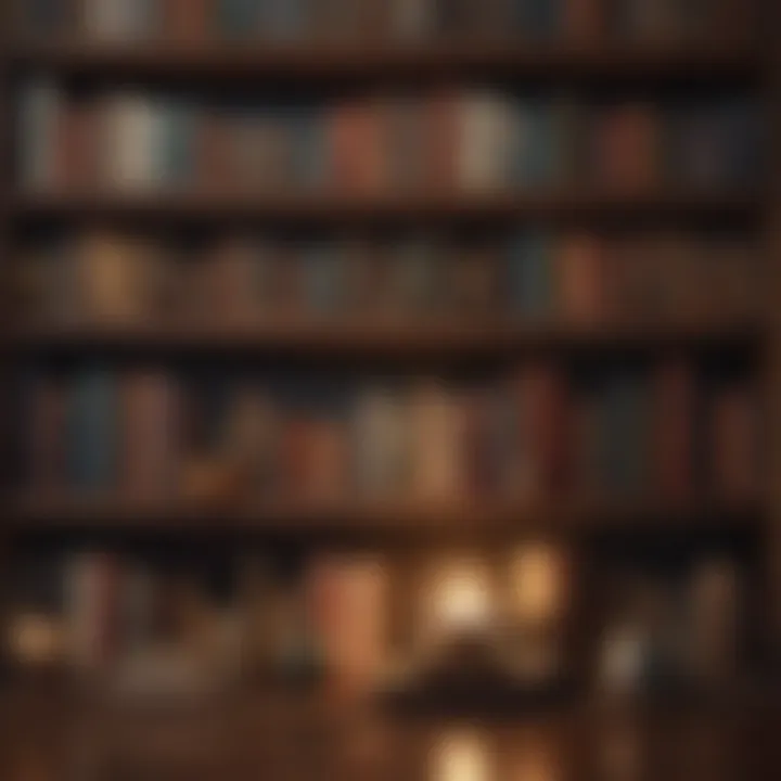 A bookshelf filled with various books on meditation, highlighting the diversity of available literature.