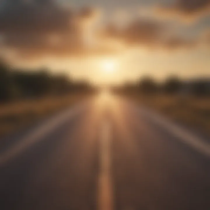 An open road symbolizing the journey of resilience