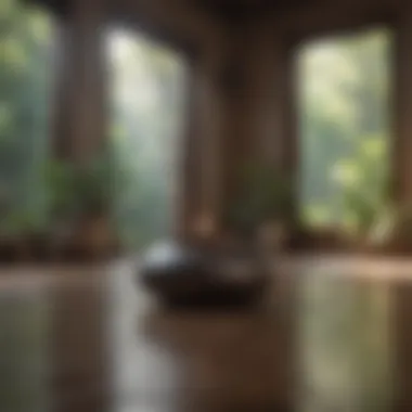Calm Environment for Mindful Practices Meditation space with calming elements