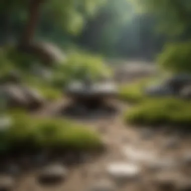 Mindfulness Illustrated in Nature Zen garden illustrating mindfulness