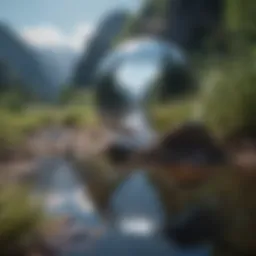 A serene landscape reflecting inner turmoil