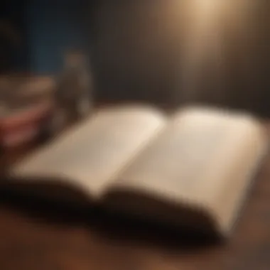 The Power of Words An open book with inspiring quotes