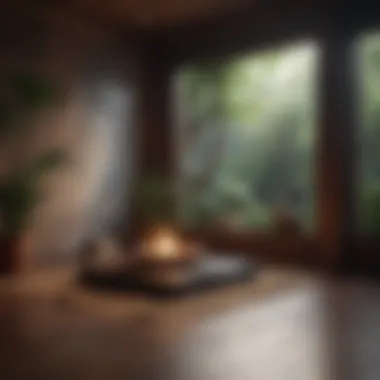A peaceful meditation space