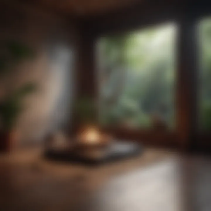 A peaceful meditation space