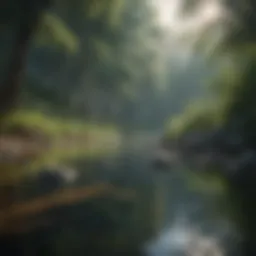 A serene landscape symbolizing tranquility