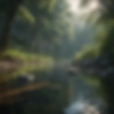 Tranquil Nature Scene A serene landscape symbolizing tranquility