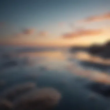 Calm water reflecting the sky