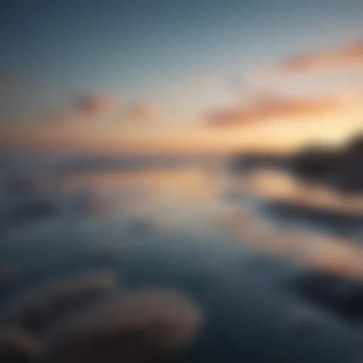 Calm water reflecting the sky