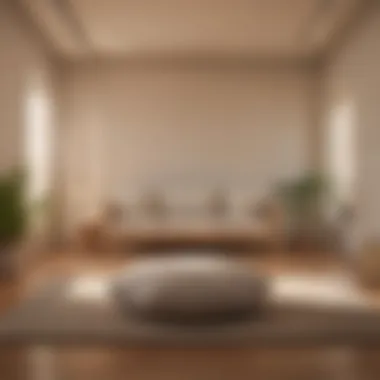 Creating Your Sanctuary: The Ideal Meditative Environment Meditative space with soft lighting and cushions