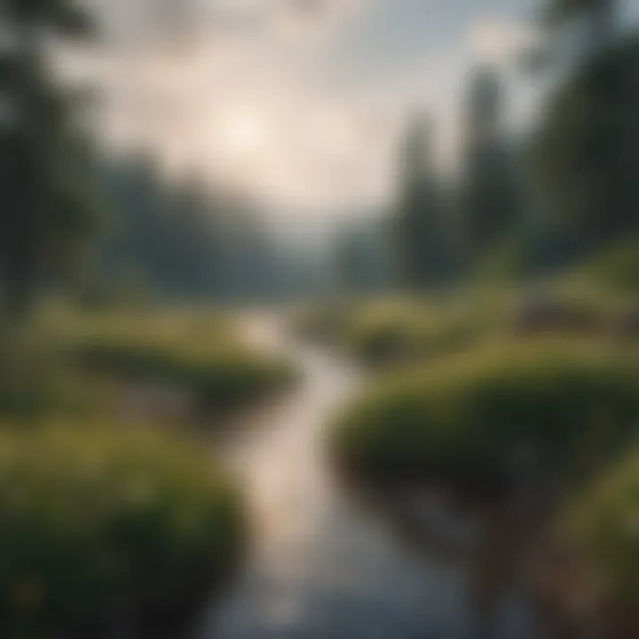 A serene landscape symbolizing emotional connections