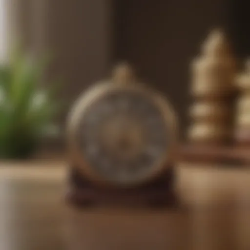 An elegant meditation timer showcasing a serene setting.