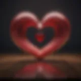 A heart-shaped symbol reflecting deep emotions associated with love